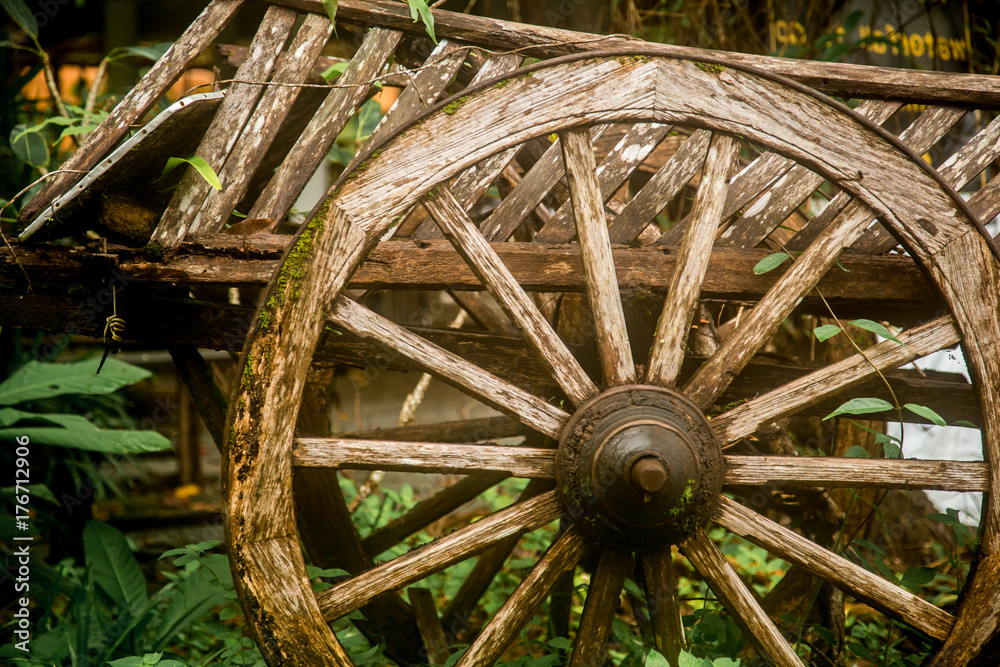 Old wooden wagon