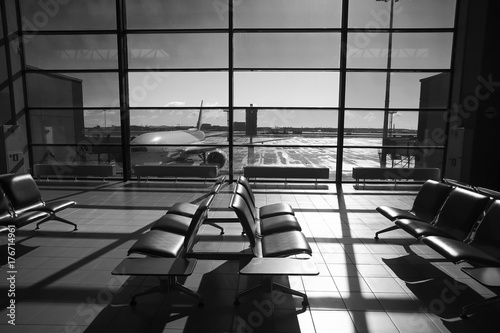 Fototapet Hall in the airport terminal