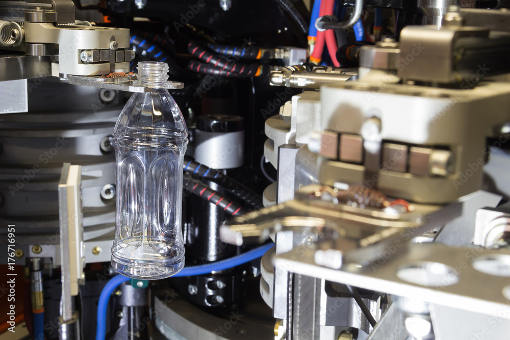 PET bottles blowing. PET bottles blowing.