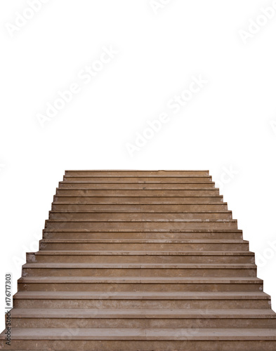 stone staircase isolated