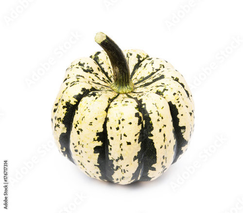 Sweet dumpling pumpkin isolated on a white background