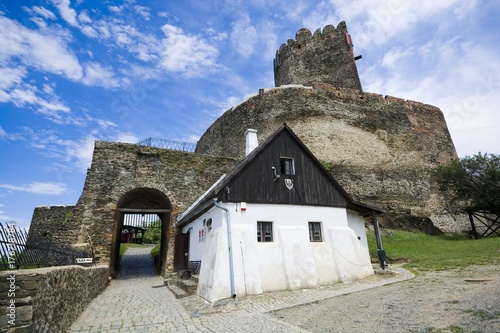 Entrance gate to ruins of m...
