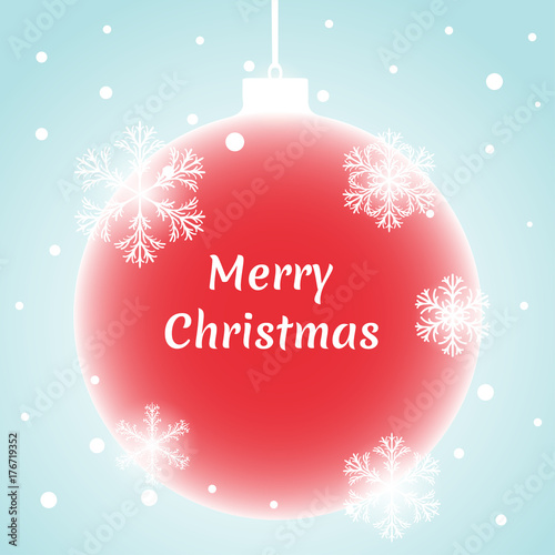 Christmas ball. New Year`s vector illustration. Blue. Celebration. Winter. Snow. Snowflakes. Gold. Xmas.снежинка 17