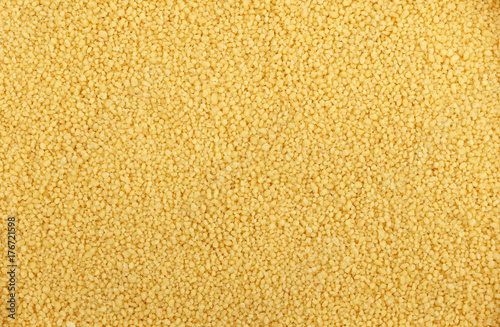 Couscous grain close up background