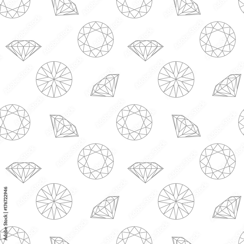 Diamond concept seamless pattern. Fashion style Diamond concept seamless pattern. Fashion style
