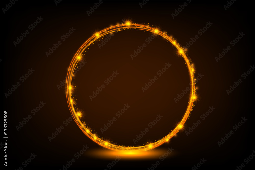 glow light effect with star burst with sparkles. Gold glitter or round Gold shiny glow frame frame background with light bursts. Shining luxury vector illustration technology background. glow light effect with star burst with sparkles. Gold glitter or round Gold shiny glow frame frame background with light bursts. Shining luxury vector illustration technology background.