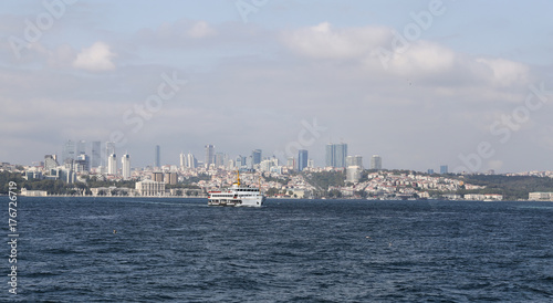 Besiktas district in Istanbul city