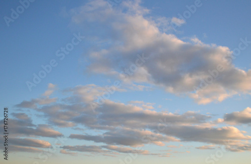 Beautiful evening sky with clouds