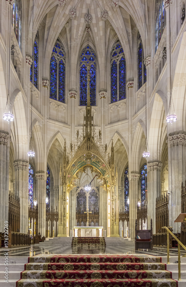 The Cathedral of St. Patrick is a Neo-Gothic-style Roman Catholic cathedral church and a prominent landmark of New York