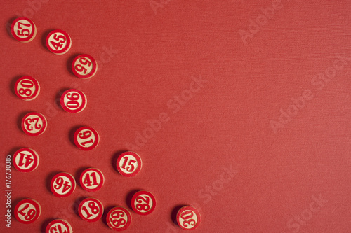 bingo numbers flat style