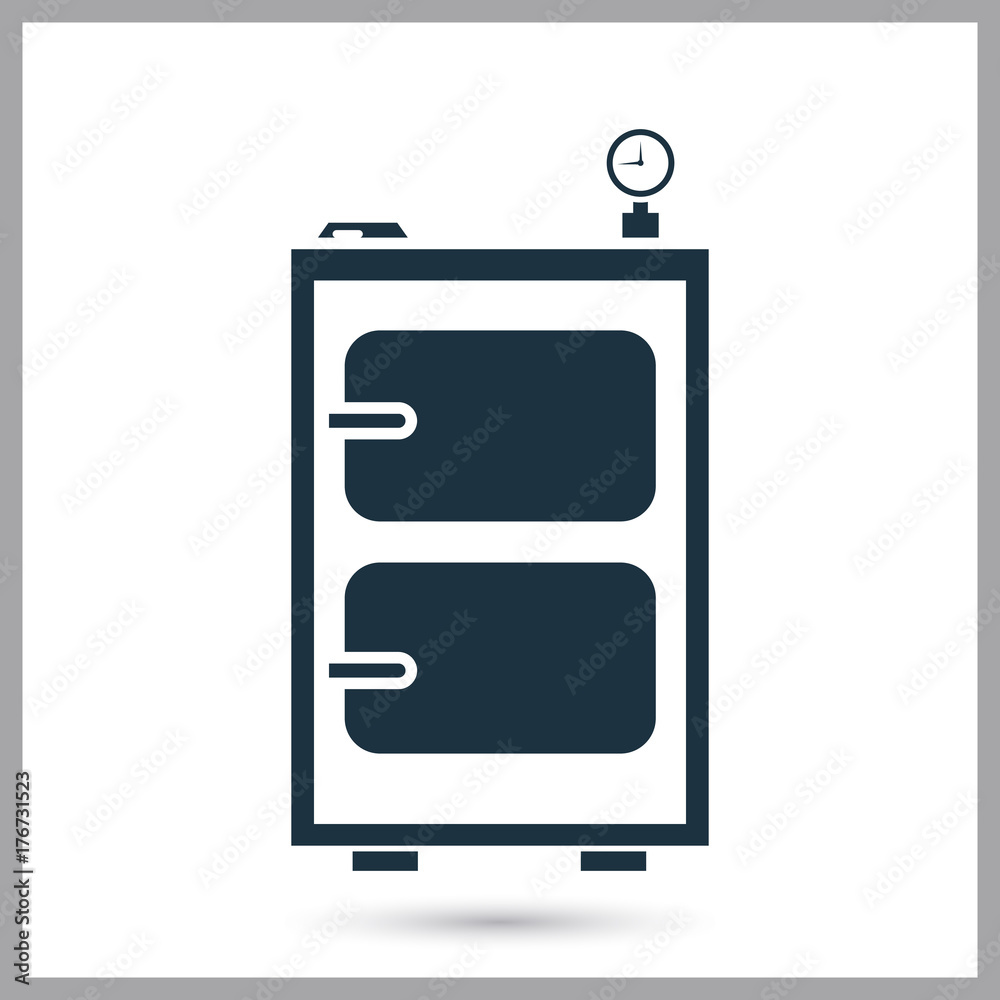 Solid fuel boiler simple icon for web and mobile design Solid fuel boiler simple icon for web and mobile design