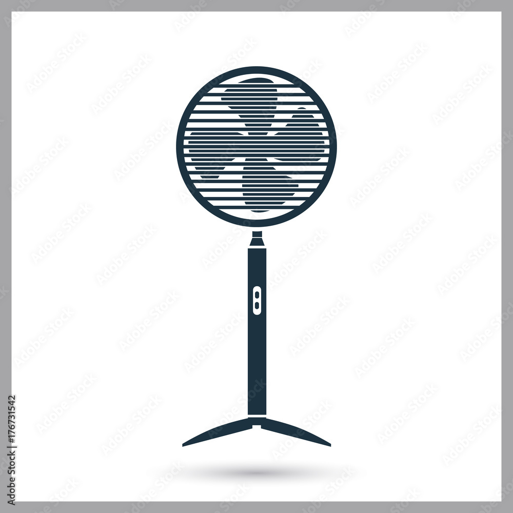 Electric fan simple icon for web and mobile design Electric fan simple icon for web and mobile design
