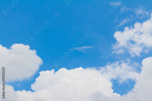 blue sky and clouds in good weather days