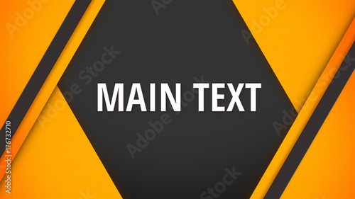 Orange and Gray Title Overlay