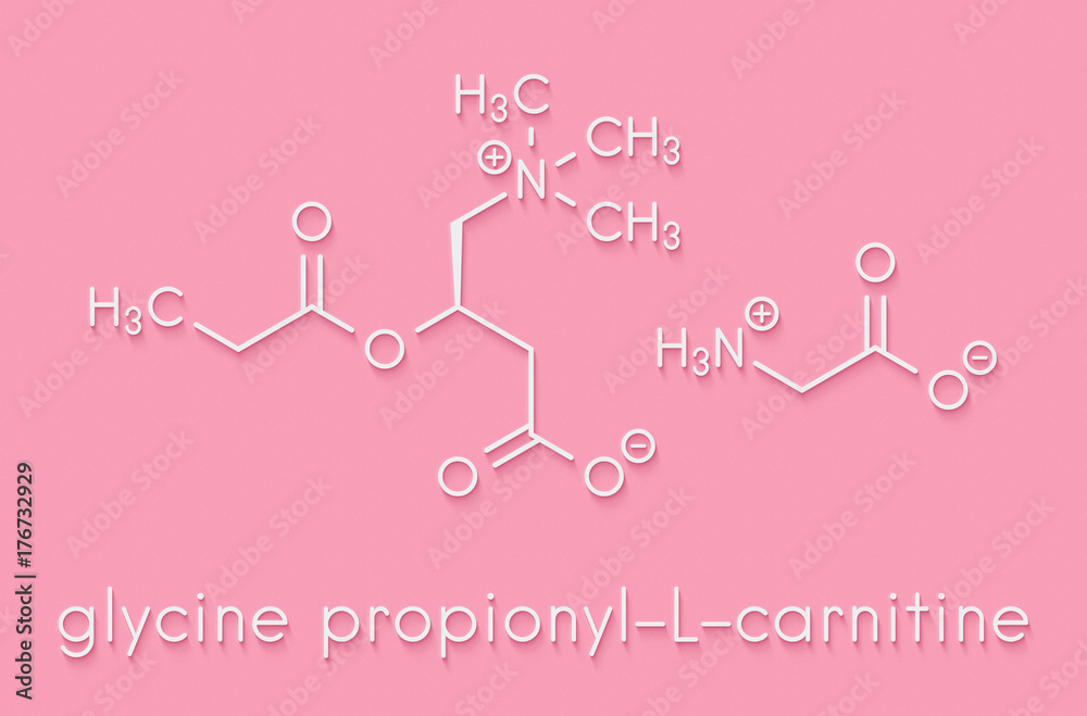 GPLC (glycine propionylLcarnitine) nutritional supplement molecule