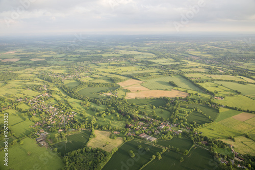 Aerial view of Buckinghamshire Landscape
