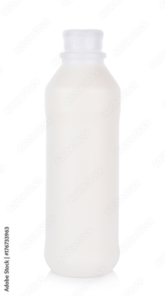 bottle of milk on white background bottle of milk on white background