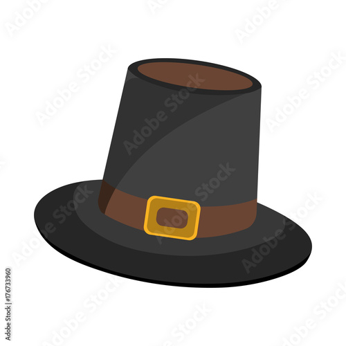 Hat icon. Cartoon style. Vector Illustration for Thanksgiving Day