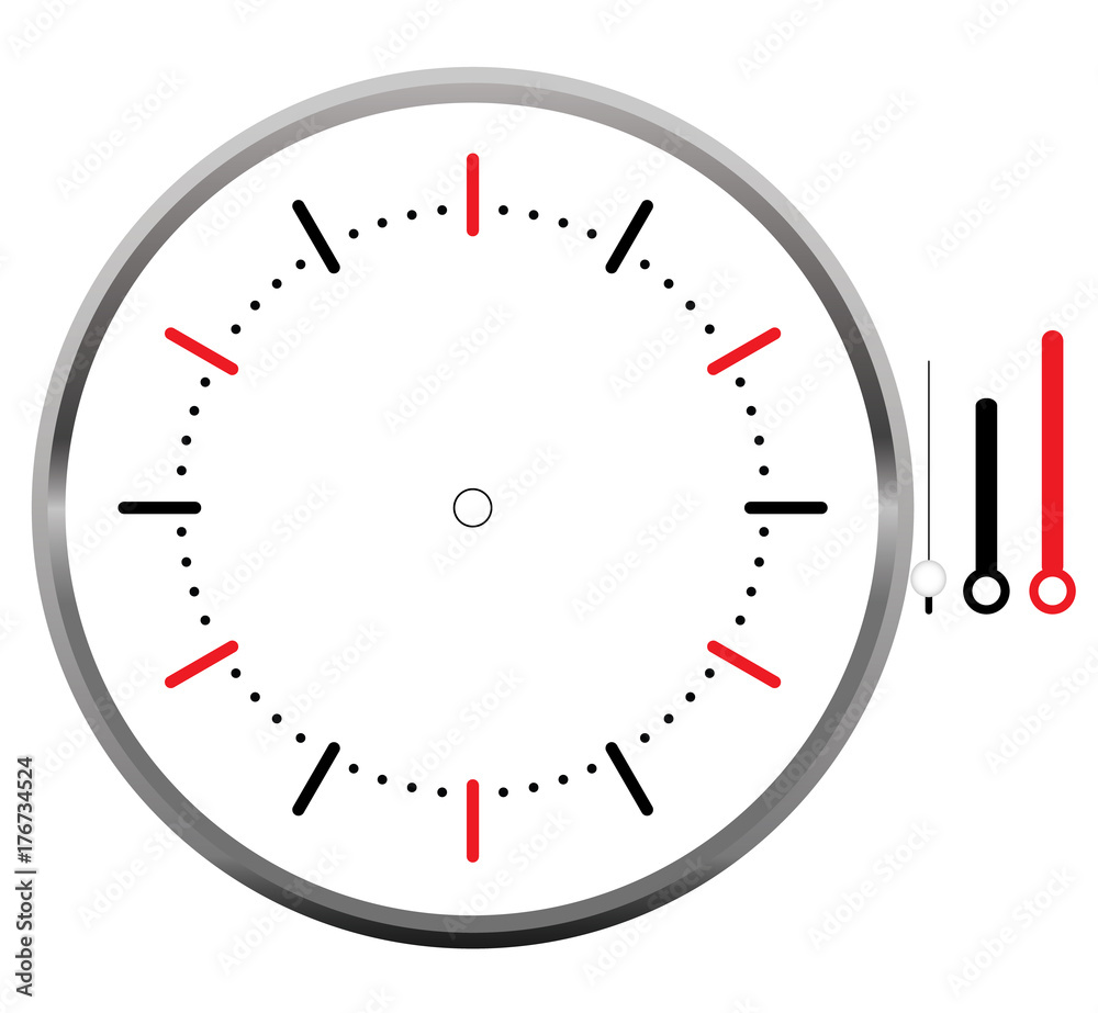 Naklejka premium clock face blank