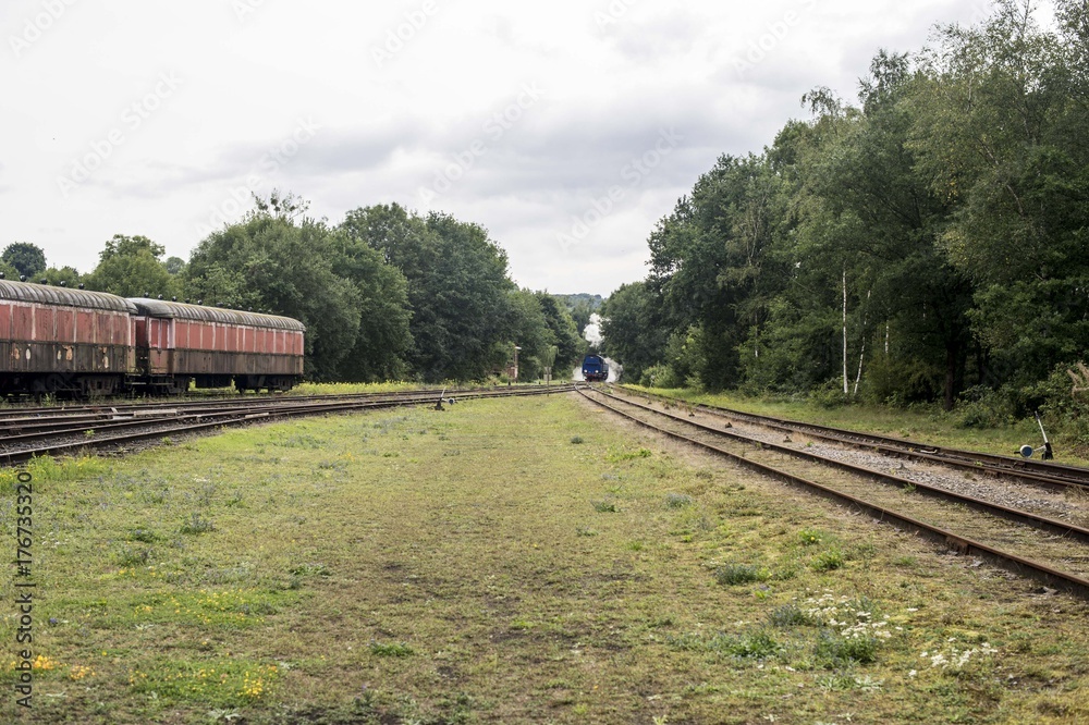 Naklejka premium Le train s'en est allé
