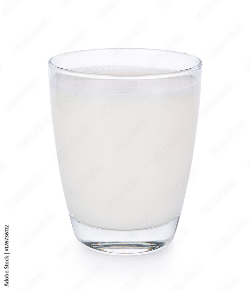 Glass of milk isolated on white background Glass of milk isolated on white background