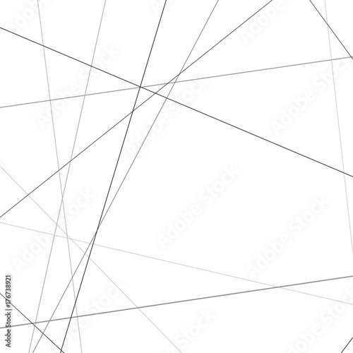 Minimalistic black lines over white geometrical pattern