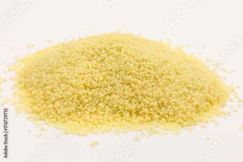 heap of uncooked couscous grains