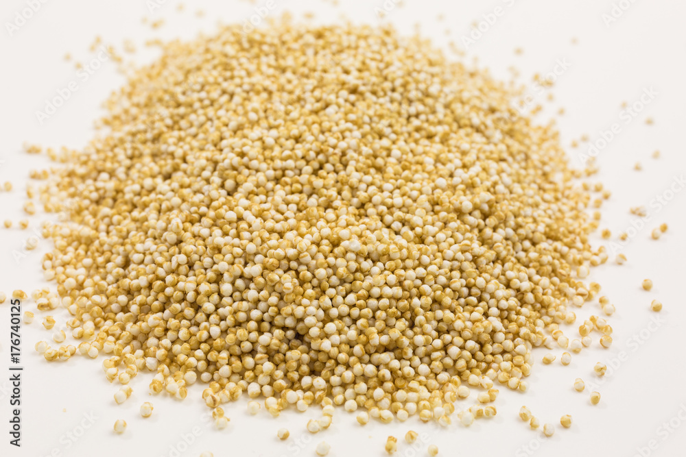 heap of puffed amaranth seeds heap of puffed amaranth seeds
