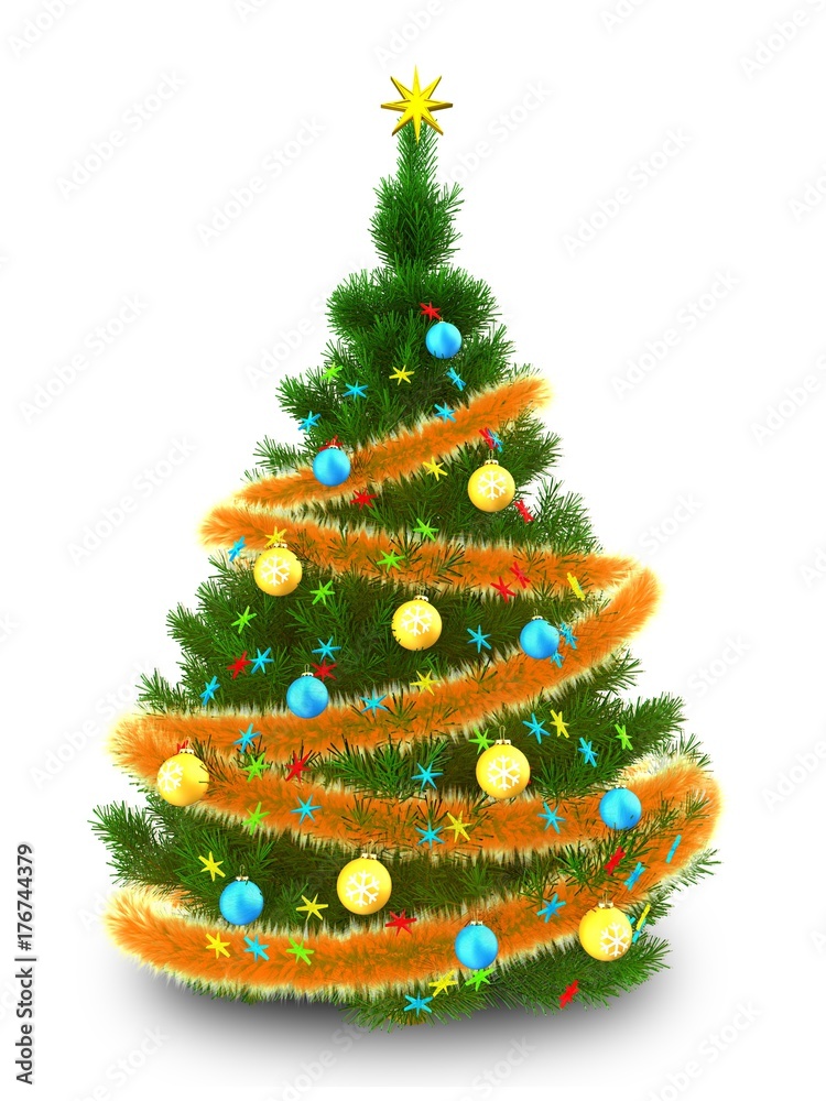 3d dark green Christmas tree 3d dark green Christmas tree