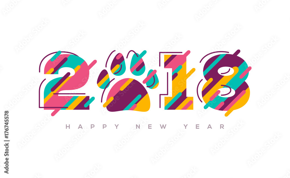Obraz premium 2018 Chinese New Year wishes