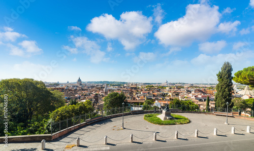 Panoramic view of Rome photo