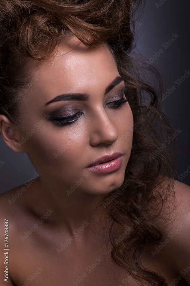 Portrait of a beautiful girl close-up. Portrait of a beautiful girl close-up.