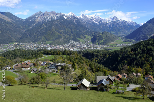 View on the local city of Bludenz,Vorarlberg, Austria, Bludenz