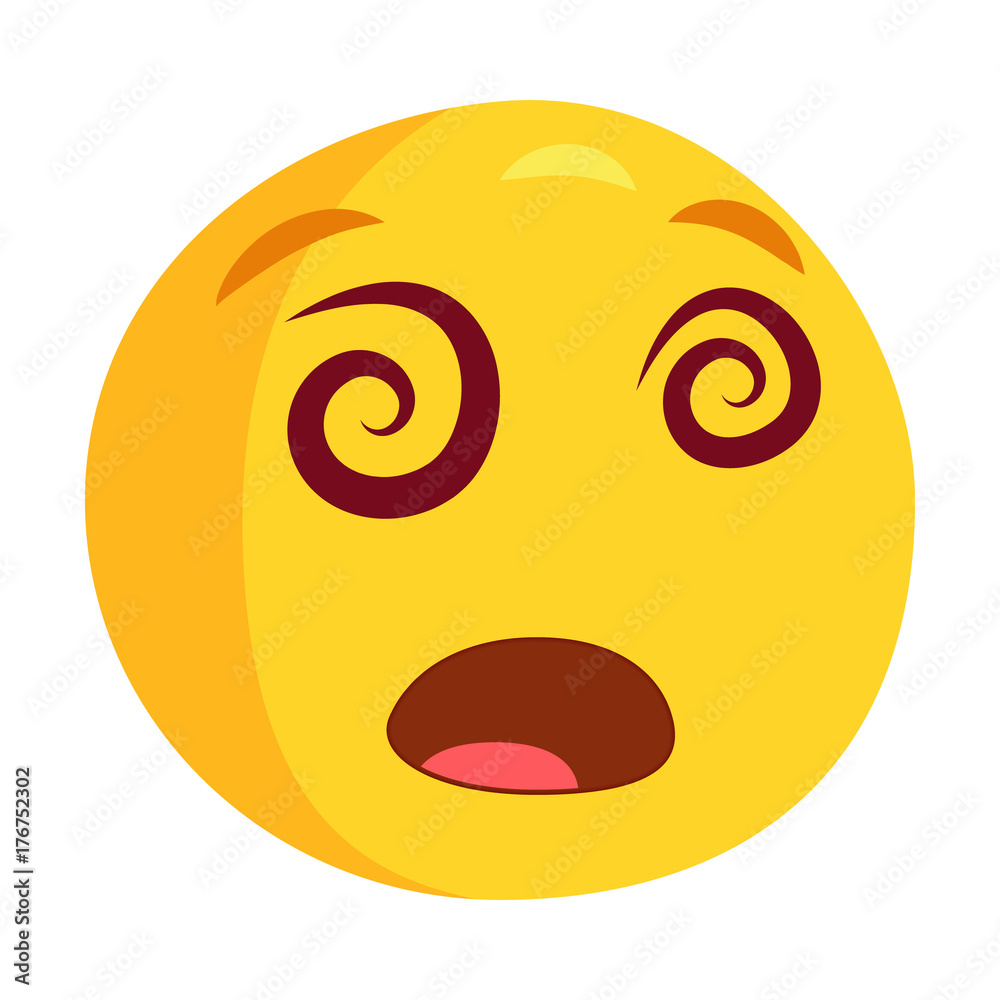 Fototapeta premium Emoji social network reactions icon, vector illustration