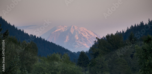 Mount Rainier from Issaquah Valley, Washington photo