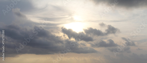 Obraz na płótnie Ciel couché de soleil w salonie