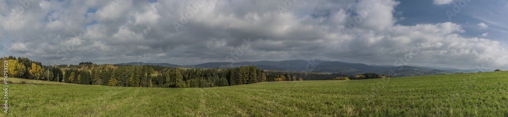 Fields and meadows near Roprachtice village