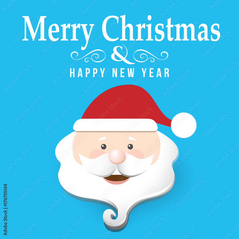 Christmas background with Santa Claus 