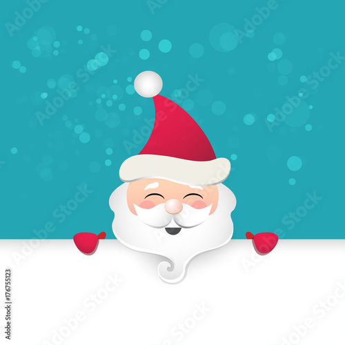 Christmas background with Santa Claus  © Design Lady