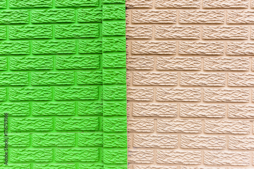 Wall Green Biege Background photo