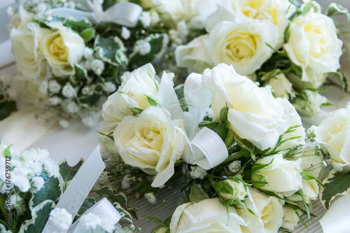 Wedding bouquets with beautiful roses