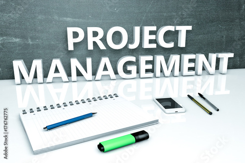 Project Management text concept