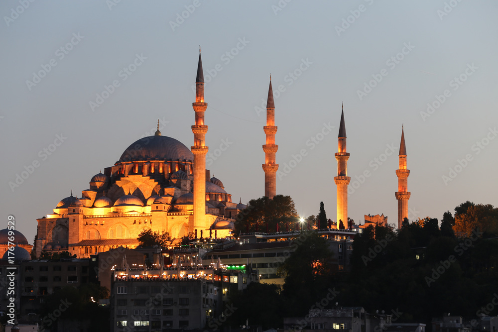 Suleymaniye Mosque in Istanbul City