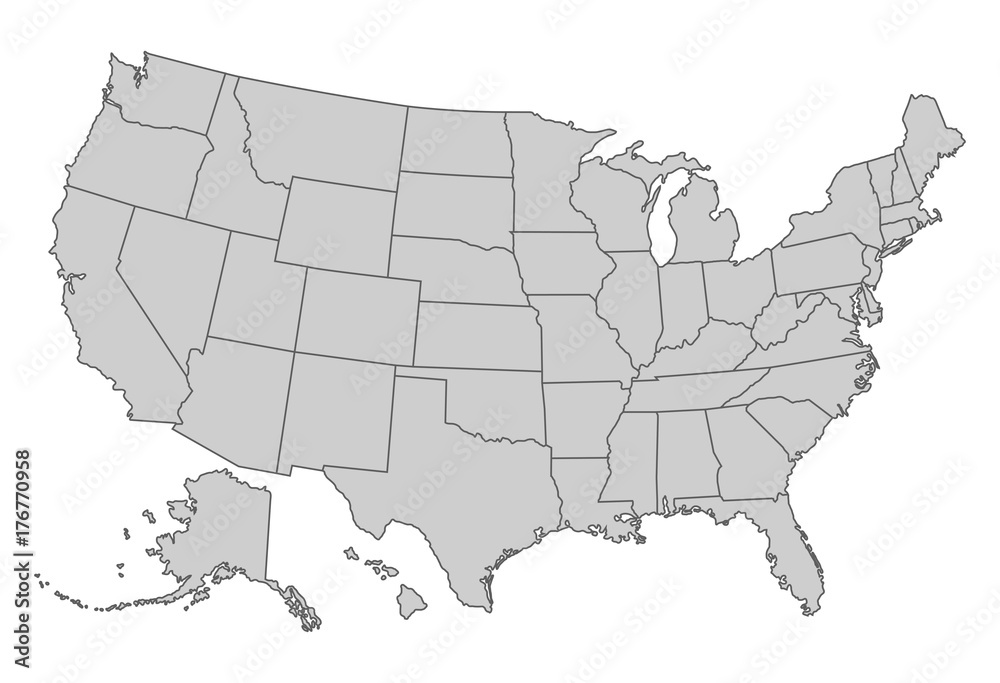 United States of America map