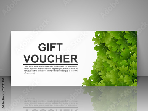 Gift voucher template.