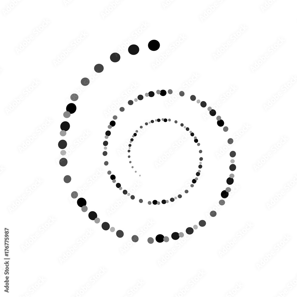 HALFTONE DOTS CIRCLE. LOGO DESIGN. GEOMETRIC ELEMENT VECTOR HALFTONE DOTS CIRCLE. LOGO DESIGN. GEOMETRIC ELEMENT VECTOR