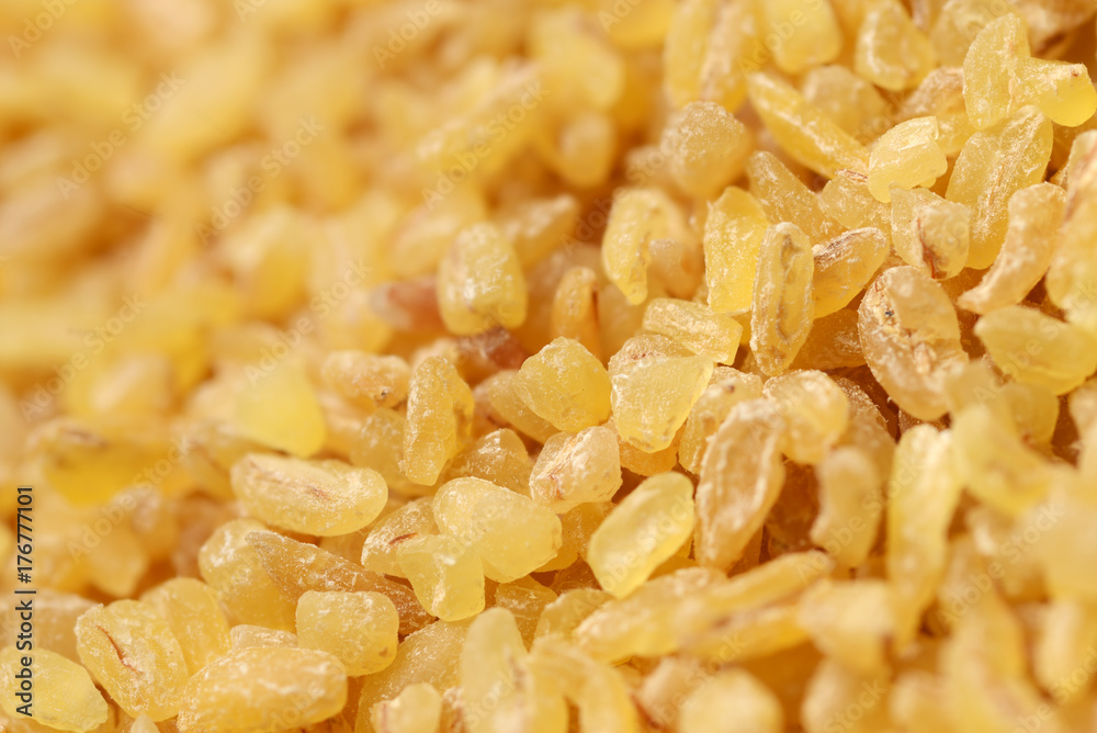 Bulgur grains background Bulgur grains background