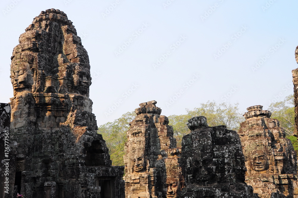 Faces of Bayon Temple