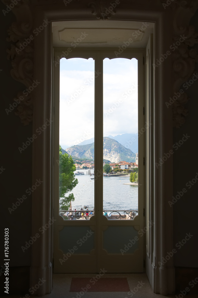 View of Lake Maggiore and its islands from the Borromeo Palace on the Mother Island - Stresa - Italy