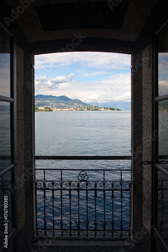 View of Lake Maggiore and its islands from the Borromeo Palace on the Mother Island - Stresa - Italy © claudio968